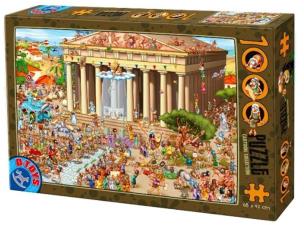 Opakowanie Puzzle 1000 Szaleństwo budowa Akropolu w Atenach