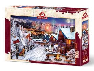 Opakowanie Puzzle 1000 Zima w pełni