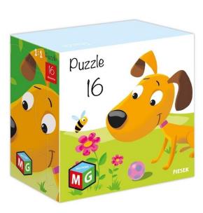 Puzzle 16 Piesek. Wydawca: MULTIGRA. Multiszop.pl Opakowanie Puzzle 16 Piesek