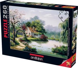 Opakowanie Puzzle 260 Chatka nad stawem