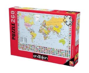 Opakowanie Puzzle 260 Mapa Świata