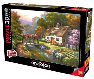 Opakowanie Puzzle 3000 Chata z pięknym ogrodem