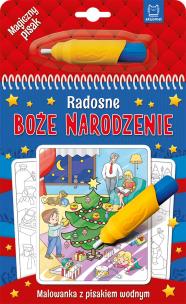 Radosne Boże Narodzenie. Malowanka z pisakiem. Autor: Opracowanie zbiorowe. Multiszop.pl Okładka książki Radosne Boże Narodzenie. Malowanka z pisakiem