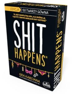Shit Happens edycja 50 Twarzy gówna. Wydawca: Goliath. Multiszop.pl Opakowanie Shit Happens edycja 50 Twarzy gówna