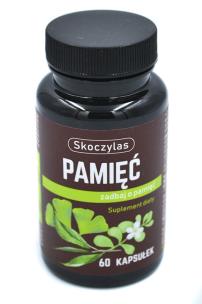 Skoczylas Pamięć miłorząb + bakopa + ginkgo biloba + różeniec 60kaps. Producent: Skoczylas. Multiszop.pl Zdjęcie produktu Skoczylas Pamięć miłorząb + bakopa + ginkgo biloba + różeniec 60kaps