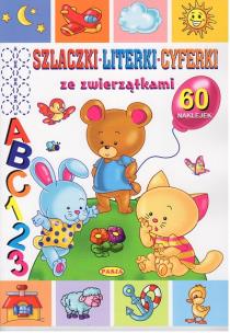 Okładka książki Szlaczki, literki, cyferki ze zwierzątkami
