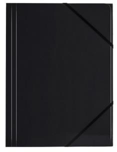 Opakowanie Teczka A4 kart. z gumką nar. czarna (6szt) BT600-V