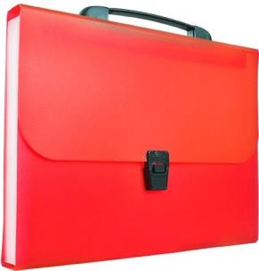 Opakowanie Teczka harmonijkowa z rączką A4 czerwona BT623-C