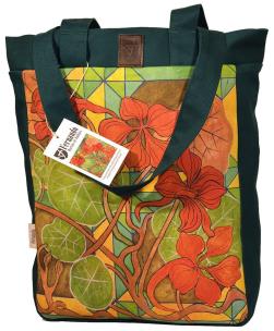 Opakowanie Torba na dobre zakupy - Nasturcje z zamkiem