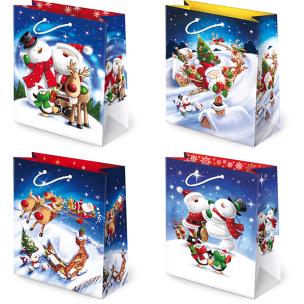 Opakowanie Torebki ozdobne BN T-2L set S-33 Mikołaj i Bałwanek 10 sztuk