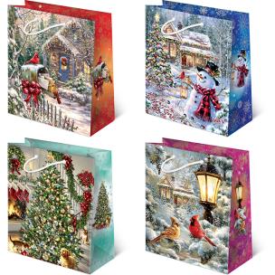 Opakowanie Torebki ozdobne BN XL set S-37 Święta jak malowane 10 sztuk