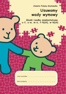 Okładka książki Usuwamy wady wymowy. Gł. rzadko zniekształcane