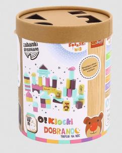Opakowanie Zabawka drewniana - O!Klocki - Bobaski i Miś TREFL