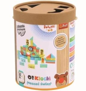 Opakowanie Zabawka drewniana - O!Klocki. Morski świat TREFL