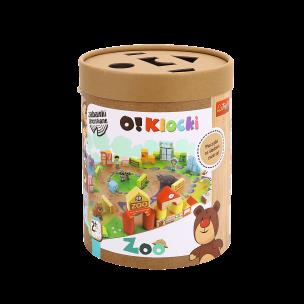 Opakowanie Zabawka drewniana O!Klocki ZOO 61505