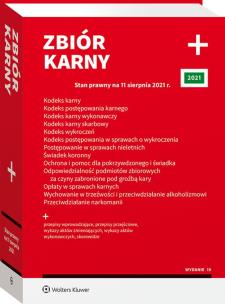 Okładka książki Zbiór karny PLUS Stan prawny na 11 sierpnia 2021 r.