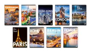 Opakowanie Zeszyt A4 60K kratka CITIES BY DAY pakiet 10 sztuk