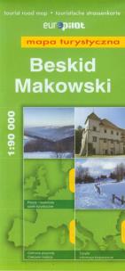 Okładka książki Beskid Makowski mapa turystyczna 1:90 000