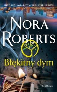 Błękitny dym. Autor: Nora Roberts. Multiszop.pl Okładka książki Błękitny dym