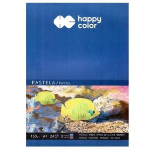 Opakowanie Blok do pasteli A4/24K trzy kolory HAPPY COLOR