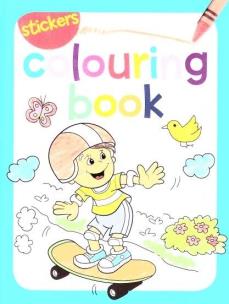 Okładka książki Colouring book z naklejkami