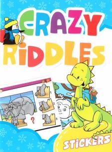Okładka książki Crazy riddles z naklejkami