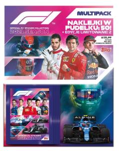 Opakowanie F1 Turbo Attax Multipack z Naklejkami