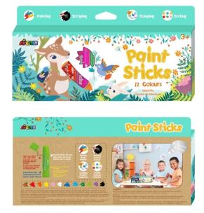 Opakowanie Farby w sztyfcie 12 kolorów