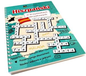 Okładka książki Hiszpański w krzyżówkach obrazkowych CREATIVO