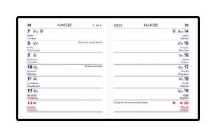 Opakowanie Kalendarz 2020 EWA kieszonkowy mix 5 sztuk