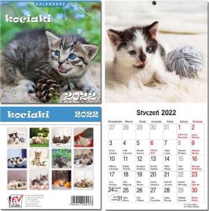 Opakowanie Kalendarz 2022 13 plansz Kociaki