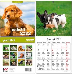 Opakowanie Kalendarz 2022 13 plansz Psiaki