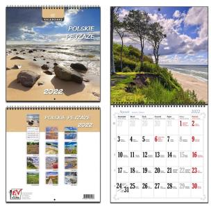 Opakowanie Kalendarz 2022 30x30 13 planszowy Polskie Pejzaże