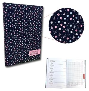 Opakowanie Kalendarz 2022 A5 tygodniowy soft touch Stokrotki