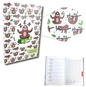 Opakowanie Kalendarz 2022 A5 tygodniowy UV Leniwce