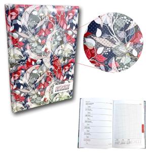 Opakowanie Kalendarz 2022 A5 tygodniowy UV Ornamenty kwiatowe