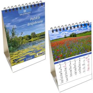 Opakowanie Kalendarz 2022 biurkowy pion mały PL. Krajobrazy
