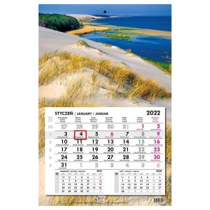 Opakowanie Kalendarz 2022 jednodzielny główka płaska Bałtyk