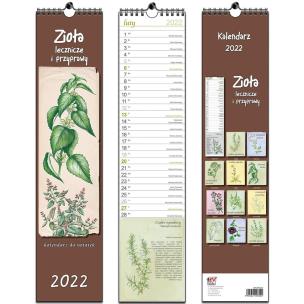 Opakowanie Kalendarz 2022 paskowy 13 planszowy Zioła