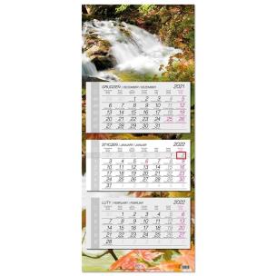 Opakowanie Kalendarz 2022 trójdzielny główka płaska Woda