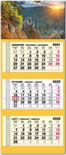 Opakowanie Kalendarz 2022 trójdzielny lux Góry