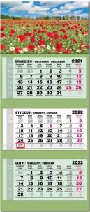 Opakowanie Kalendarz 2022 trójdzielny lux Maki