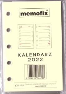 Opakowanie Kalendarz 2022 wkład A7 MEM/M/TNS