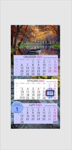 Opakowanie Kalendarz trójdzielny 2022 Jesienna łódka