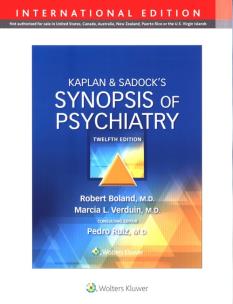 Okładka książki Kaplan & Sadock's Synopsis of Psychiatry Twelfth Edition