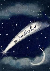 Opakowanie Karnet B6 brokat z kopertą Droga mleczna