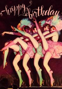 Opakowanie Karnet B6 z kopertą Urodziny Burleska