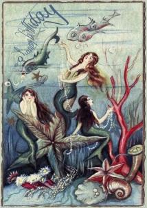 Opakowanie Karnet B6 z kopertą Urodziny Syreny