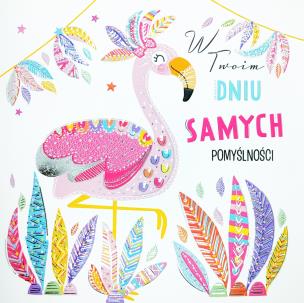 Opakowanie Karnet KW TŁ Flamingi