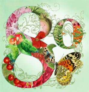 Opakowanie Karnet kwadrat z kopertą Urodziny 80